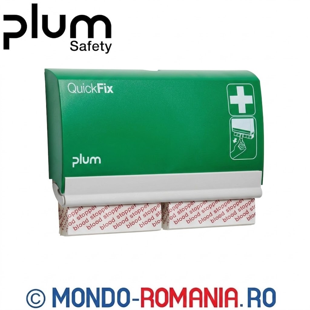 Dispenser cu 2 rezerve de 45 plasturi  pentru oprirea rapida a sangerarilor
